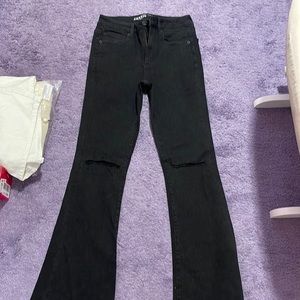 American Eagle Outfitters Hi-Rise Slim Flare Black Jeans - NEVER WORN!